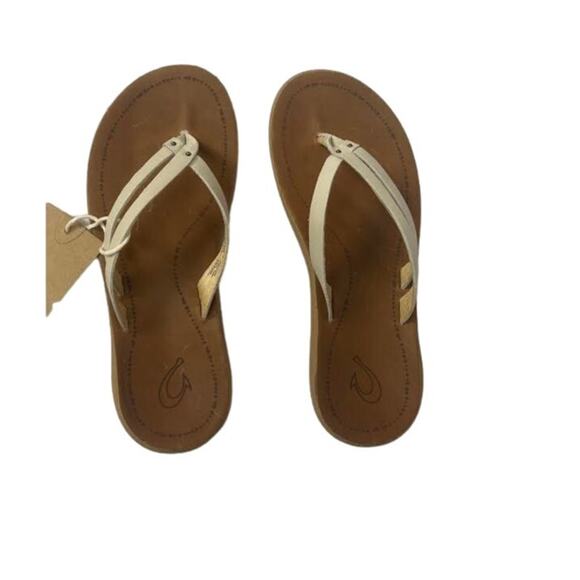 NWB! OLUKAI Kapehe Luana Women's Beach Sandal Tapa/Sahara, 7 - Picture 2 of 10